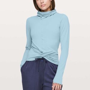 Lululemon Melodic Movement Long Sleeve in Cascade Blue